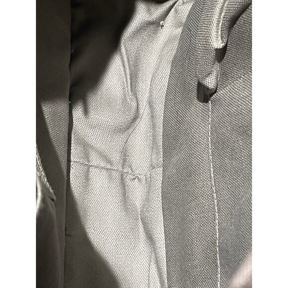 FOSSIL Long Live Vintage 54 Beige Canvas Messenger Bag Turn Lock Flap Lthr Trim - Picture 7 of 11